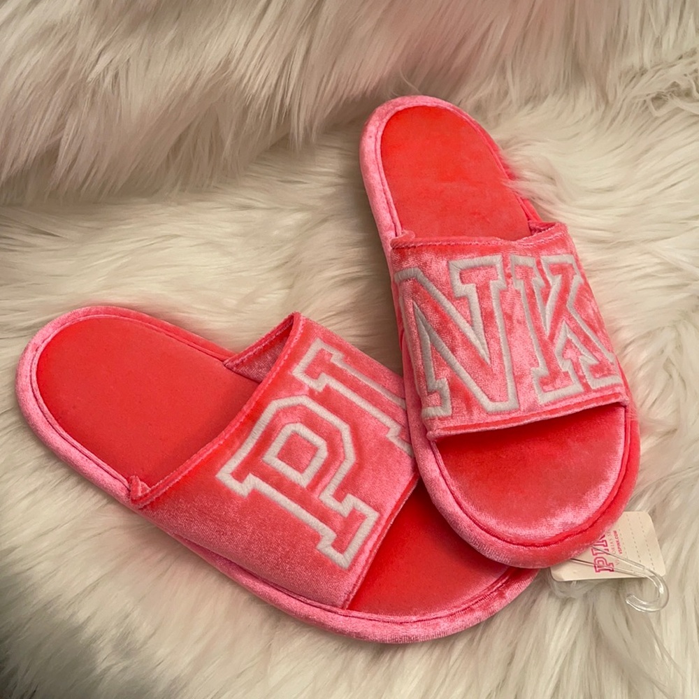 VS PINK Slipper Slides